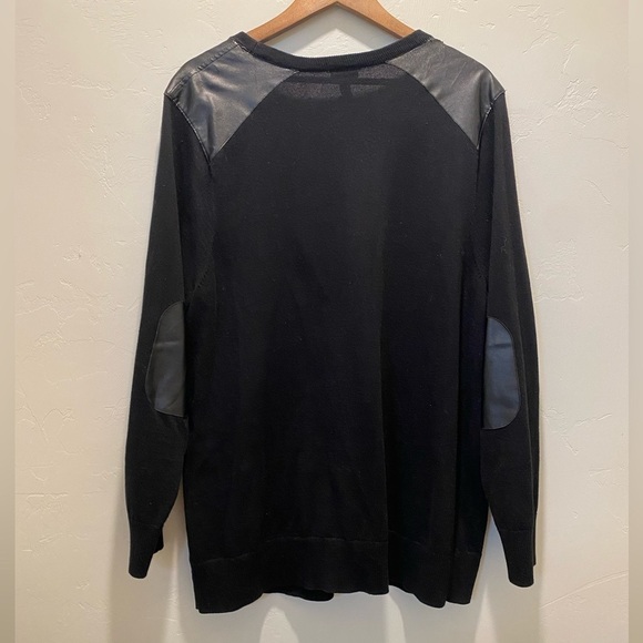 Torrid - Black Cardigan with Black Pleather accents - Picture 6 of 9